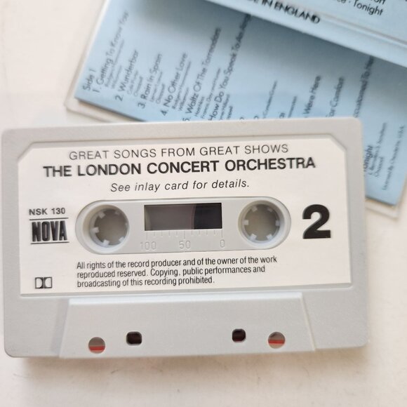 The London Concert Orchestra Great Songs From Great Shows Audio Cassette Made In - Picture 5 of 5